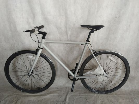 160 kg laadvermogen Grijs Kleur Klassiek Single Speed Fixie Fixed Gear Bike 1.6m Lengte