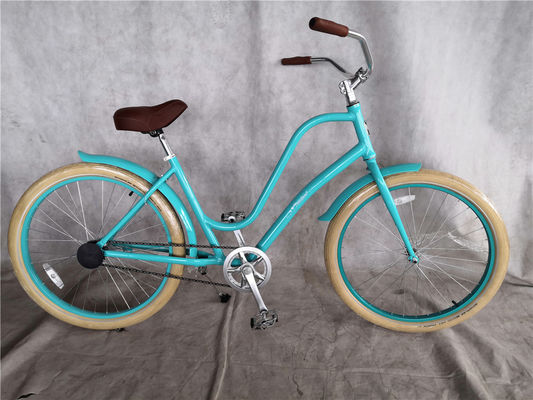 Coaster Brake 26 inch Single Speed Hybrid Unisex Beach Cruiser Bike met 26*2.35 banden