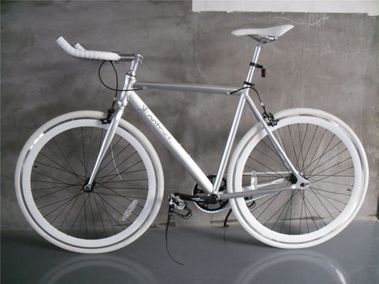 Lasco Crank Set Zilveren kleur Single Speed Bullbar Aluminium Alloy Frame Vintage Fixie Fixed Gear Bike Fiets