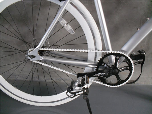 Lasco Crank Set Zilveren kleur Single Speed Bullbar Aluminium Alloy Frame Vintage Fixie Fixed Gear Bike Fiets