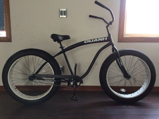 Beach Cruiser Style Fat Tire Bike met 26*4.0 banden en staal vork materiaal