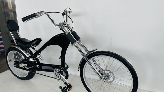 Bruto gewicht 38 kg 24 inch chopper fiets met een snelheid versnellingen en lange frame