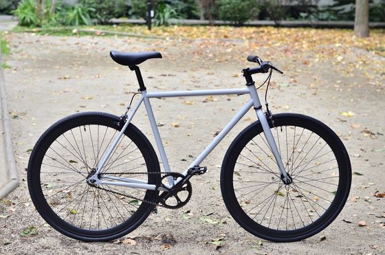58cm 60cm Wit Frame Rode Rim 700c Single Speed Fixie Fixed Gear Bike Double V Brake