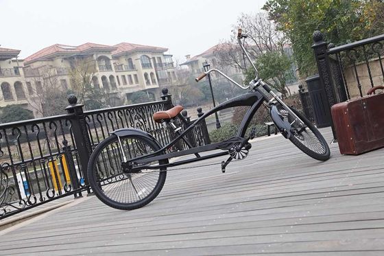 26&quot; Hi-Ten Steel Frame Volwassenen Beach Cruiser Chopper Bike 17KG Bruto Gewicht 3,0 banden
