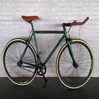 Double V Brake 700c Bullhorn Handle Bar Fixed Gear Bike voor volwassenen Retro Vintage Classic