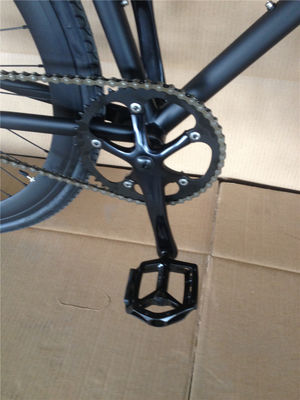 Custom Matt Black Fixie Bike Frame voor volwassenen 700C Single Speed Urban Fitness Cruiser