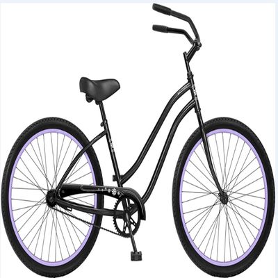 KMC Chain Zwart Kleur Urban Lady Single Speed Vrouwen Beach Cruiser Bike voor ontspannen ritten