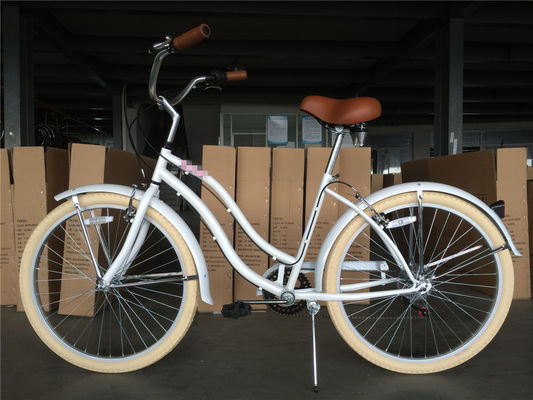 KMC Chain Zwart Kleur Urban Lady Single Speed Vrouwen Beach Cruiser Bike voor ontspannen ritten