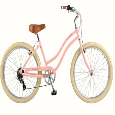 KMC Chain Zwart Kleur Urban Lady Single Speed Vrouwen Beach Cruiser Bike voor ontspannen ritten