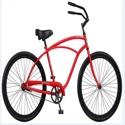 26 inch rode kleur mannen klassieke Beach Cruiser fietsen met grote en comfortabele stoel