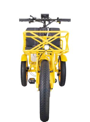 Elektrische rickshaw 750W Front BaFang Motor 21AH Lithiumbatterij 60KM USA Volwassen 24&quot; Fat Snow Big band Passagiersstoel