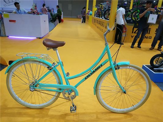 Vintage stadsfiets met 3 versnellingen en aluminium legering V rem bruto gewicht 16 kg