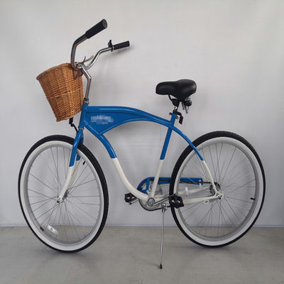 Vork materiaal staal volwassen mannen strand cruiser fiets 26 inch single speed aanpassen logo