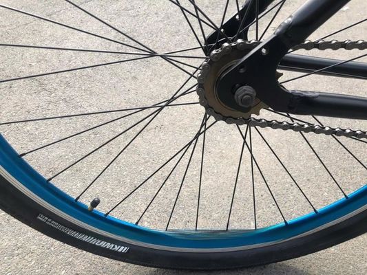 7 Speed City Bike met 24 inch Solid Tire en Aluminium Rim Material Opvouwbaar Design