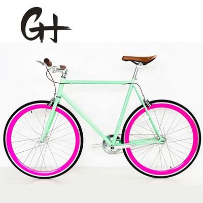 700C fiets met vaste versnellingen met een Hi-Ten staalframe en CE CPSC-certificering