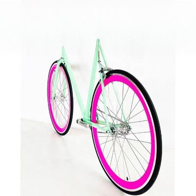 700C fiets met vaste versnellingen met een Hi-Ten staalframe en CE CPSC-certificering