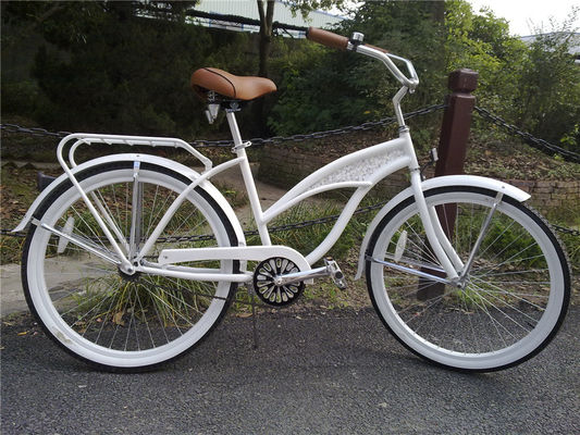 Custom logo volwassenen 26 inch single speed hybride fietsen voor vrouwen strand cruiser fiets