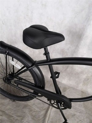 26 inch volwassenen mannen single speed comfort strand cruiser fiets mat zwart klaar voor verzending