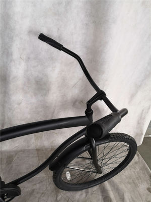 26 inch volwassenen mannen single speed comfort strand cruiser fiets mat zwart klaar voor verzending
