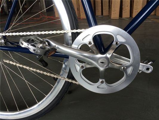 Lasco Volwassenen Mensen Single Speed Retro Bike Vintage 4130 City Bikes Hybride Chromoly Bikes 700*25C
