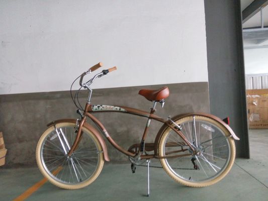 26&quot; SHIMANO 7 snelheden Groen CE OEM 2.125 Kleurband USA markt Volwassenen Mannen strandcruiser Fiets