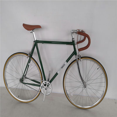 58cm Fixie Bikes met rode kleur Thickslick 700c band en staal vork 4130 Chrome Frame