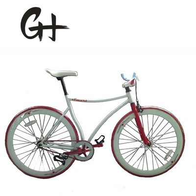 Customized CE Hi-Ten Steel Frame 700C Single Speed Fixed Gear Bike voor jongens