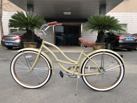 26 inch stalen frame hard frame 3 speed beach cruiser fiets voor volwassenen mannen en vrouwen