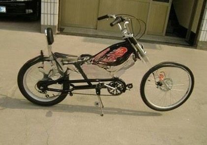 Aanpasbare 24&quot; chopperfiets met een glanzend gewicht van 25 kg in elke kleur