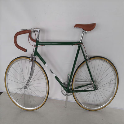 Chromoly Frame 700C Vintage Fixie Bike met dubbele V rembelasting tot 150 kg