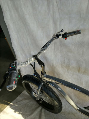 26*4.0 inch Fat Tire Elektrische Beach Cruiser Fiets Aangedreven door 17 Ah Lithium Battery