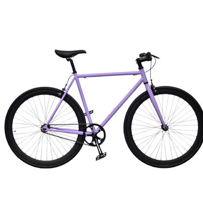 1.6m Lengte OEM Kleurrijke 700C Volwassenen Road Racing Licht Gewicht Single Speed Fixie Fixed Gear Bike