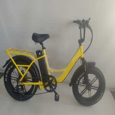 Kenda 20*4.0 band en Wellgo pedaal 48V 750W vouwbare elektrische fiets voor Beach Cruiser