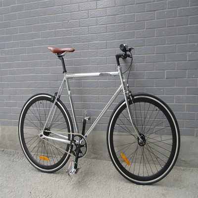 Retro Vintage 700C Single Speed Chrome Racing Cycle met KMC keten en Lasco Crank Set