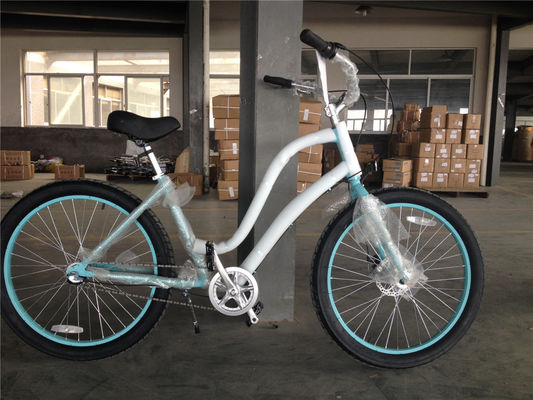 26 inch stap door strand cruiser fiets met aluminium frame en single gear