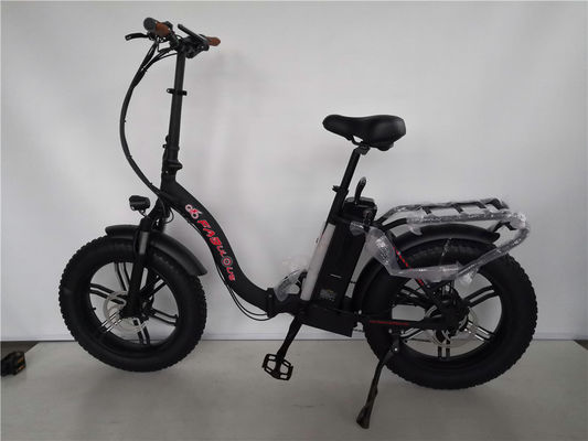 20 Inch Fat Tire Ebike Krachtigste Rode Kleur Opvouwbare Elektrische Fiets Met Leger Stem