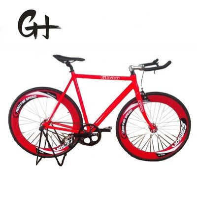 Aluminiumframe 700C OEM Flip-Flop Single Speed Rood wegstuur Fixie Gear Fiets