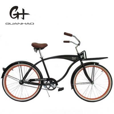 Gepersonaliseerd logo 26 &quot; Single Speed Coaster Brake Beach Cruiser Bike voor mannen in de VS