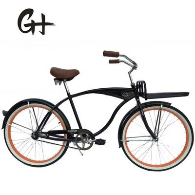 Gepersonaliseerd logo 26 &quot; Single Speed Coaster Brake Beach Cruiser Bike voor mannen in de VS