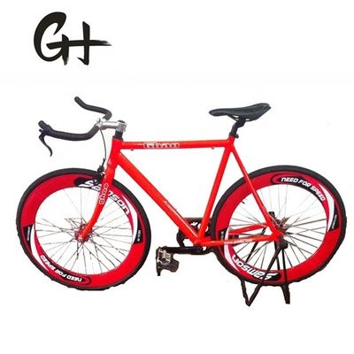 Aluminiumframe 700C OEM Flip-Flop Single Speed Rood wegstuur Fixie Gear Fiets