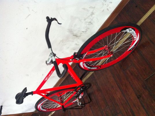 Aluminiumframe 700C OEM Flip-Flop Single Speed Rood wegstuur Fixie Gear Fiets