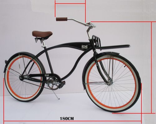 Gepersonaliseerd logo 26 &quot; Single Speed Coaster Brake Beach Cruiser Bike voor mannen in de VS