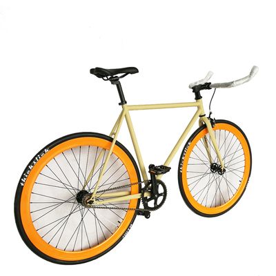 700C Hi-Ten Steel Frame Double Wall 43MM Aluminium RIM Single Speed Track Fixed Gear Bike