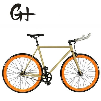 700C Hi-Ten Steel Frame Double Wall 43MM Aluminium RIM Single Speed Track Fixed Gear Bike