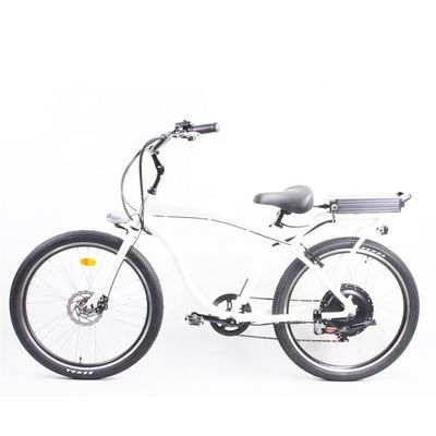 High Speed 26&quot; Electric Beach Cruiser Bike met 1000W motor en 48V 14Ah Lithiumbatterie