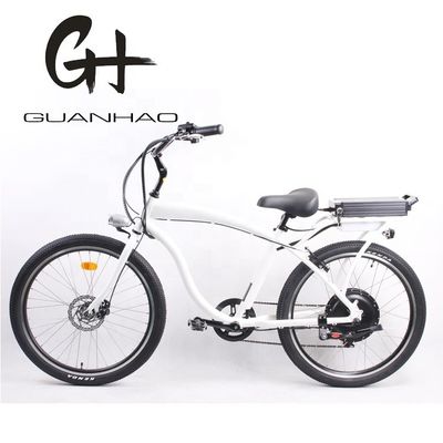 High Speed 26&quot; Electric Beach Cruiser Bike met 1000W motor en 48V 14Ah Lithiumbatterie