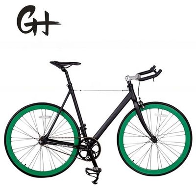 USA CE Track Fixie Fiets 700C Aluminium Frame OEM Single Speed met Aluminium Stem