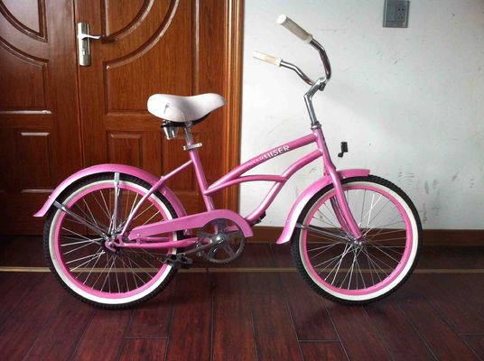 20&quot; Single Speed Coaster Brake Roze Amerikaans OEM Logo Mini Kid Klein Frame CE Meisje Beach Cruiser Fiets