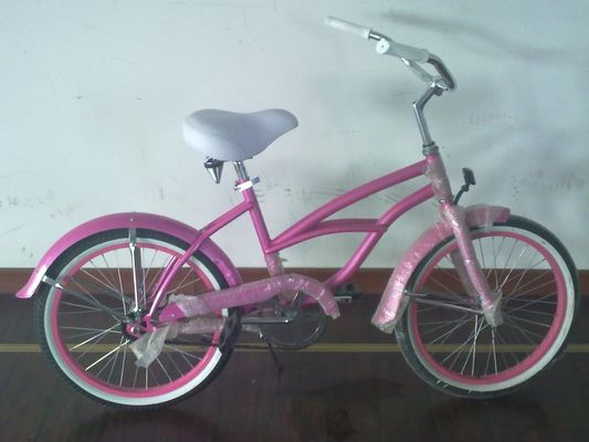 20&quot; Single Speed Coaster Brake Roze Amerikaans OEM Logo Mini Kid Klein Frame CE Meisje Beach Cruiser Fiets