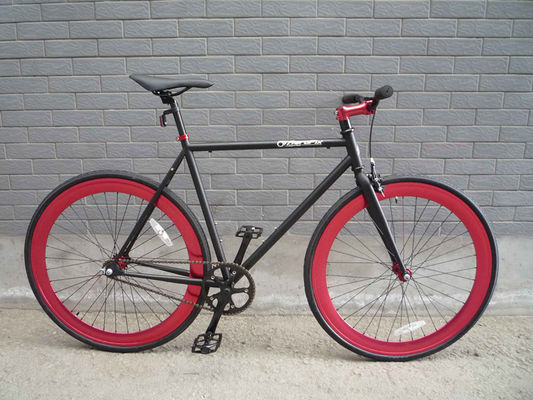 700c fiets met vaste versnellingen met hard frame, niet-achterste demper en aluminium velgmateriaal